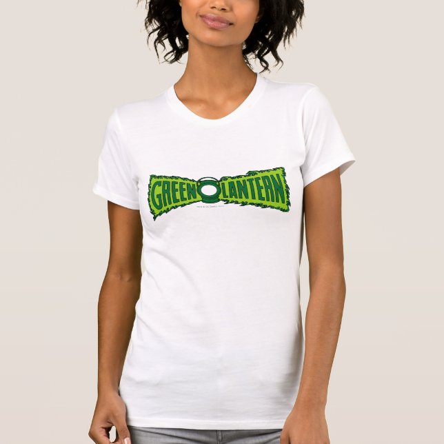 Camiseta Flores de logotipo verde (Anverso)