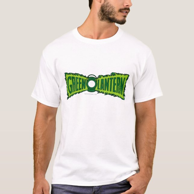 Camiseta Flores de logotipo verde (Anverso)