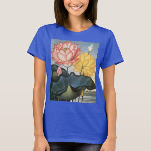 Camiseta Flores de Loto Antiguas, La Sagrada Haba Egipcia