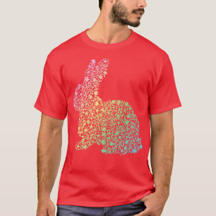 Camiseta Flores de maíz Regalos de conejo Floral Pascua Amo