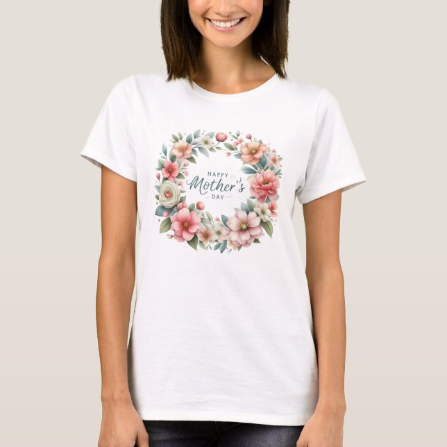 Camiseta Flores de manantial ruidosas de Coquette coronaron (Anverso)