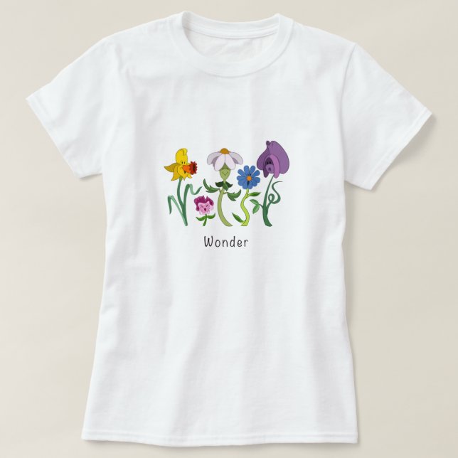 Camiseta Flores de Maravilla| Regalo perfecto (Diseño del anverso)