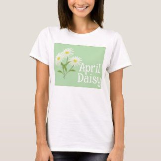 Camiseta Flores de margarita lindas acuarela cumpleaños de