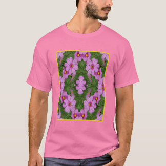 Camiseta Flores de margarita rosada Cosmos Resumen Naturale