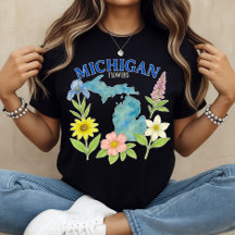 Camiseta Flores de Michigan Impresión floral