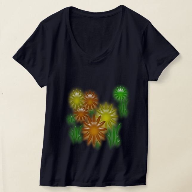 Camiseta - Flores de neón para verano (Distribución )