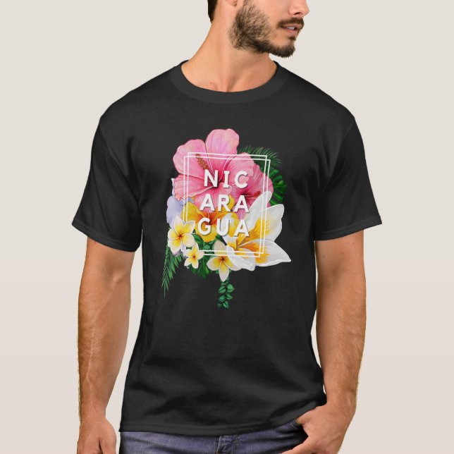 Camiseta Flores De Nicaragua Floral Nicaragua (Anverso)