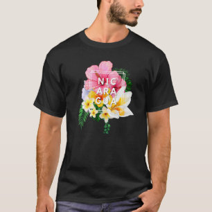 Camiseta Flores De Nicaragua Floral Nicaragua