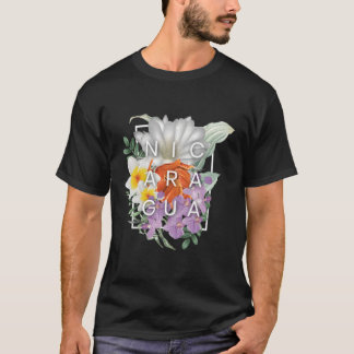 Camiseta Flores De Nicaragua Orgullo Mundial De Arte