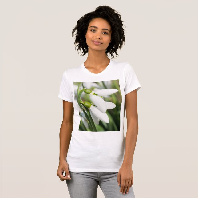 Camiseta Flores de nieve (Anverso completo)