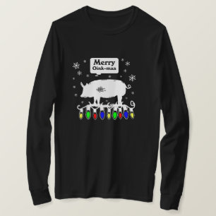 Camiseta Flores de nieve de Merry Oink-Mas