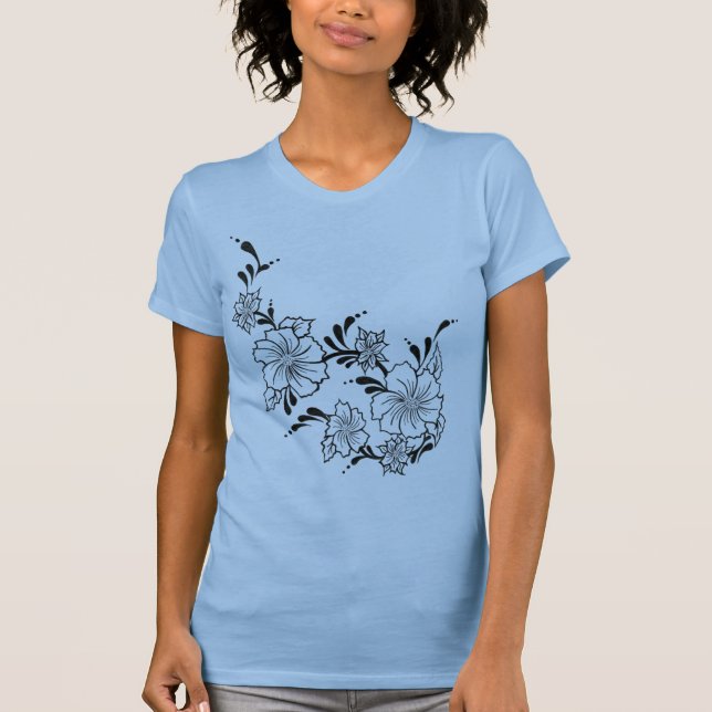 Camiseta Flores de oro del día (Anverso)