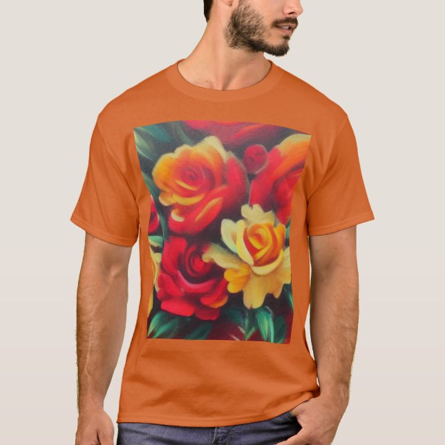 Camiseta Flores de otoño (Anverso)