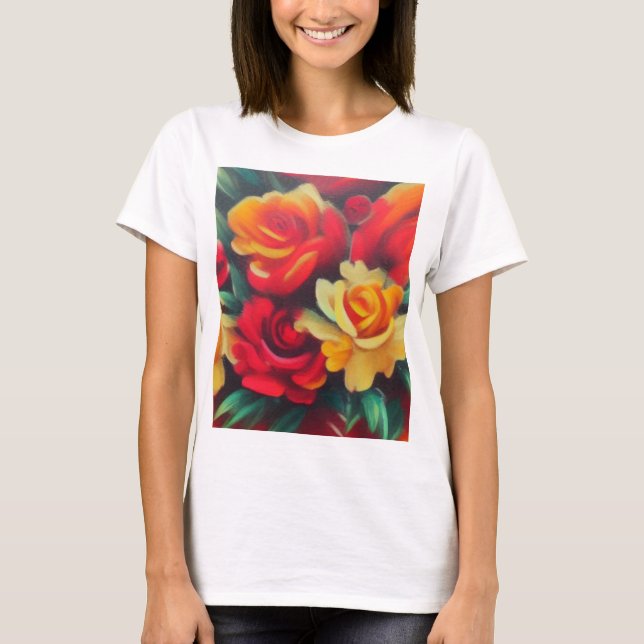 Camiseta Flores de otoño (Anverso)