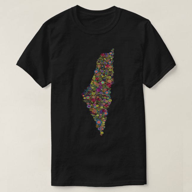Camiseta Flores de Palestina (Diseño del anverso)