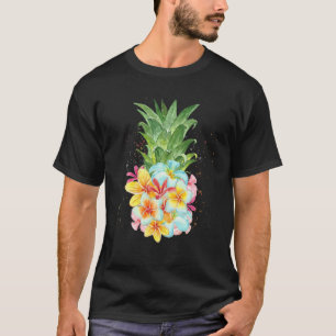 Camiseta Flores de piña Aloha Hawaiian Tee Piña Tee