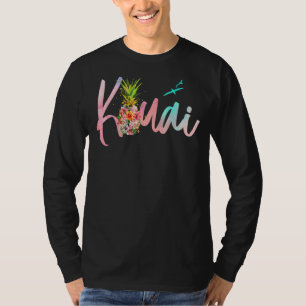 Camiseta Flores de piña Kauai Hawaii Verano Kaua