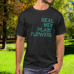 Camiseta Flores de plantas de Hombres Verdes divertidos