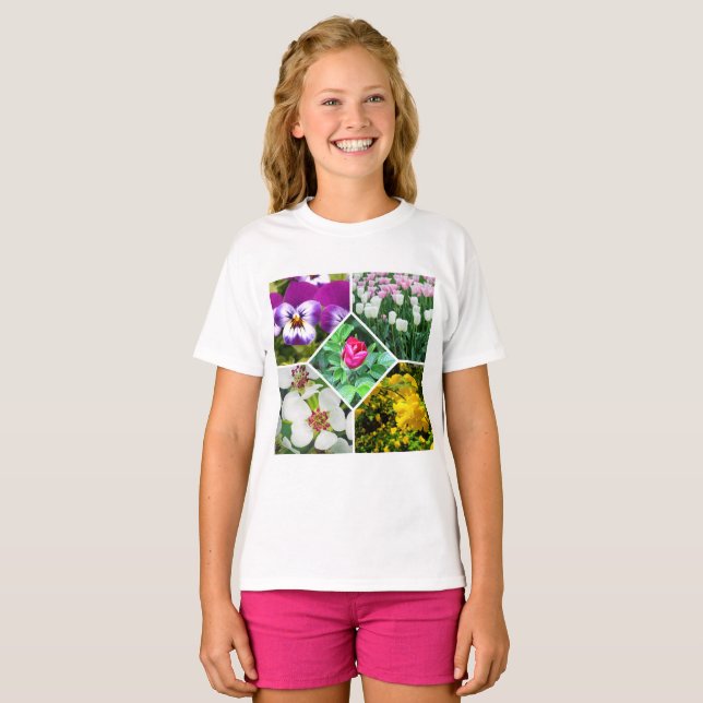 Camiseta Flores de primavera (Anverso completo)