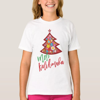 Camiseta Flores de Primavera Coloridas Árbol de Navidad