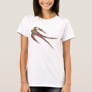 Camiseta Flores de primavera de pájaro frio y singulares