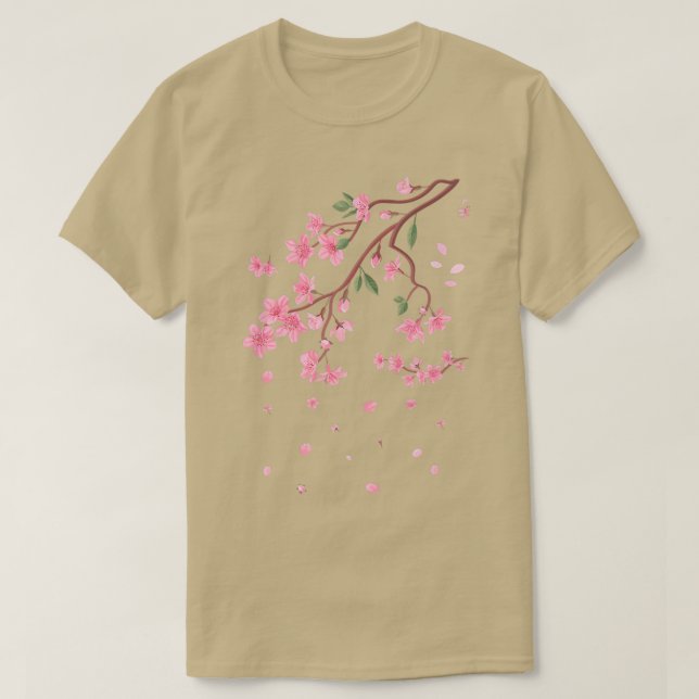 Camiseta Flores de primavera florecimiento de cerezo Sakura (Diseño del anverso)
