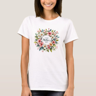 Camiseta Flores de primavera ruidosas de bonito coronaron e