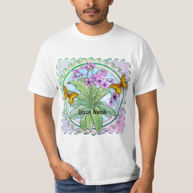 Camiseta Flores de prímula (Anverso)