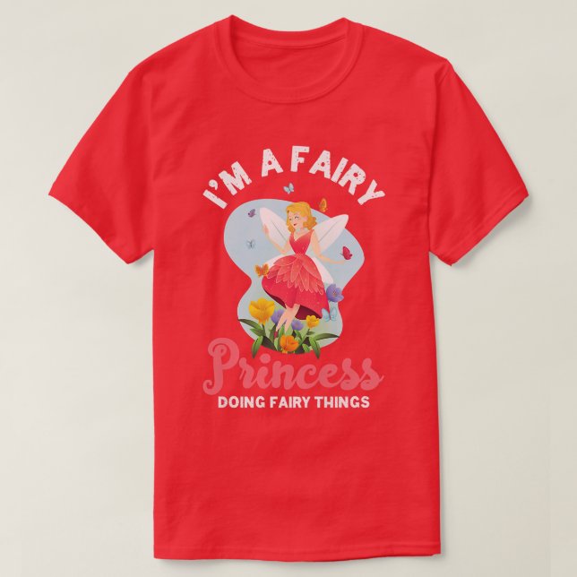 Camiseta Flores de princesa de hadas Maravillosa Magia Fa (Diseño del anverso)