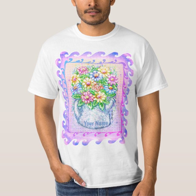 Camiseta Flores de regadera  (Anverso)