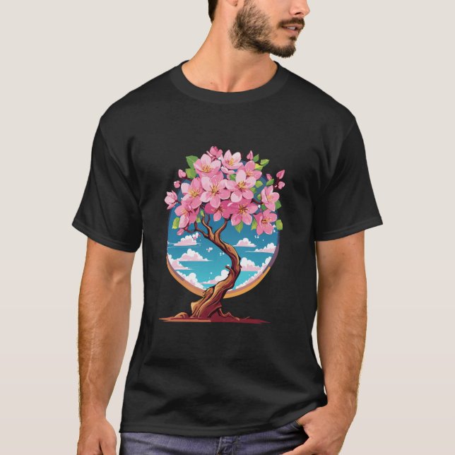 Camiseta Flores de Sakura florecen (Anverso)