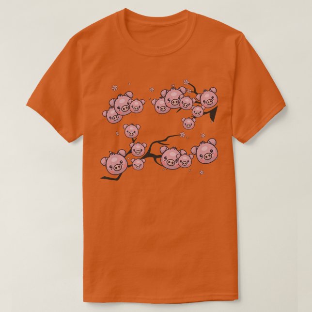 Camiseta Flores de sakura japonesas florecimiento de cerezo (Diseño del anverso)