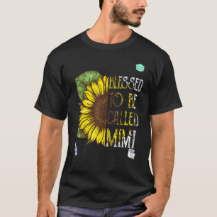 Camiseta Flores De Sol Gráficas Bendecidas Por Ser Llamadas