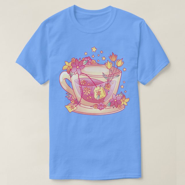 Camiseta Flores de té para té (Diseño del anverso)