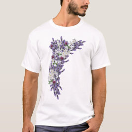 Camiseta Flores de tubérculo y lavanda