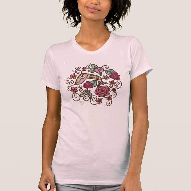 Camiseta Flores de Tuki (Anverso)