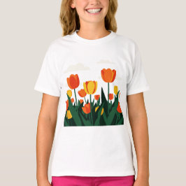 Camiseta Flores de tulipán
