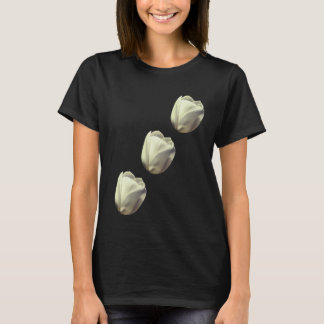 Camiseta Flores de tulipanes blancos