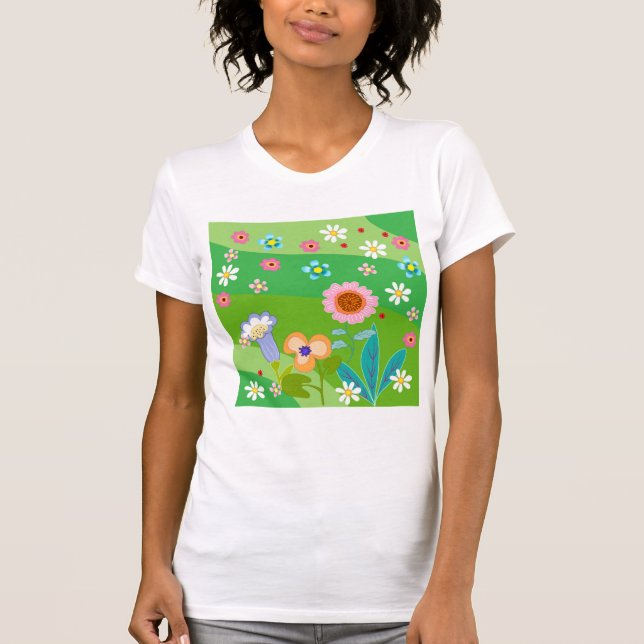 Camiseta Flores de verano (Anverso)