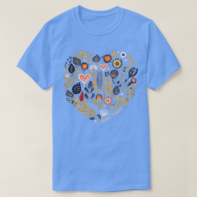 Camiseta Flores de verano de flores silvestres florecen hom (Diseño del anverso)