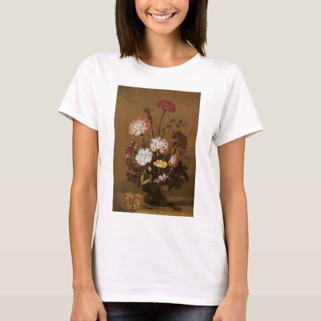 Camiseta Flores de vida de arenas florales en barroco vinta (Anverso)