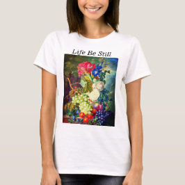 Camiseta Flores de vida fijas, acuarela de frutas por Jan v