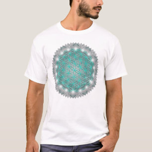 Camiseta FLORES DE VIDA - Luz de Geometrio Sagrada 2