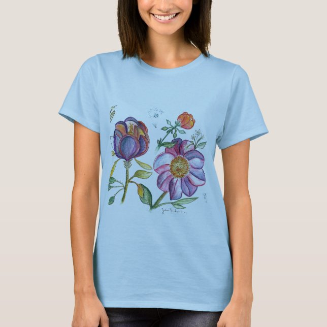 Camiseta Flores de Yummyl (Anverso)