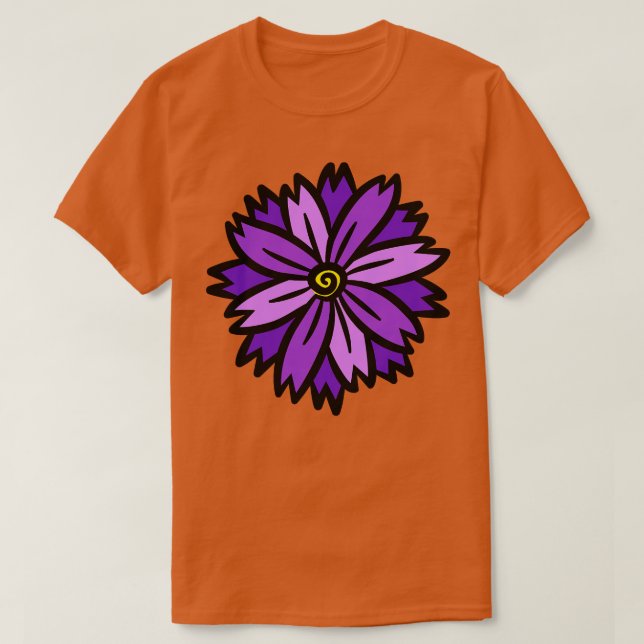 Camiseta Flores decorativas 2 (Diseño del anverso)