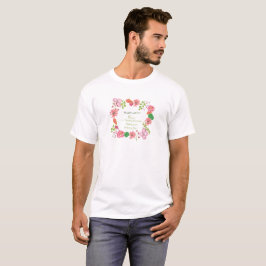 Camiseta Flores del 75º Aniversario de Boda Religioso