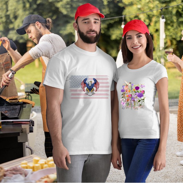 Camiseta Flores del corazón (Subido por el creador)