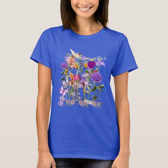 Camiseta Flores del corazón (Anverso)