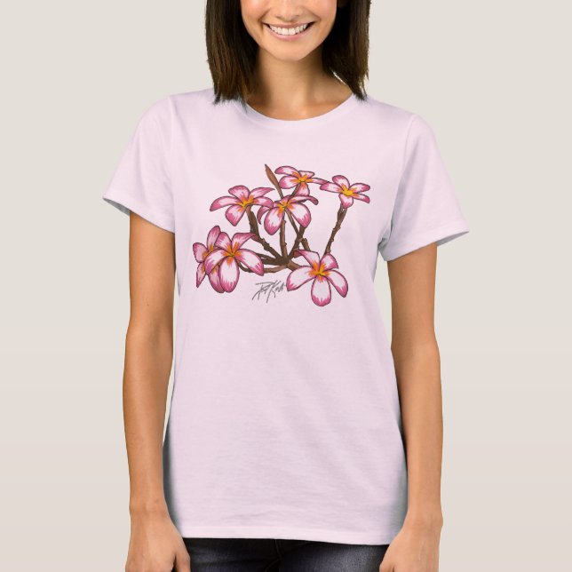 Camiseta Flores del Frangipani (Anverso)