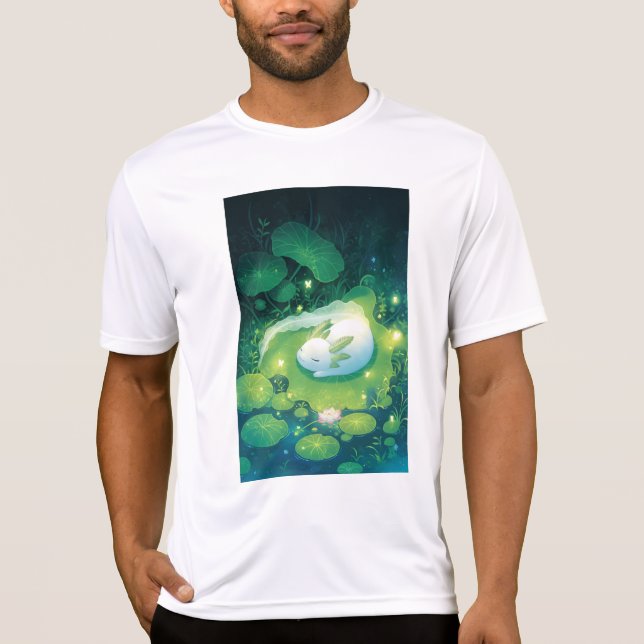 Camiseta Flores del Jardín de Ajolotes del Estanque (Anverso)